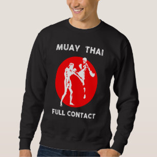 Muay Thai  Retro Kickboxing Boxing Sweatshirt