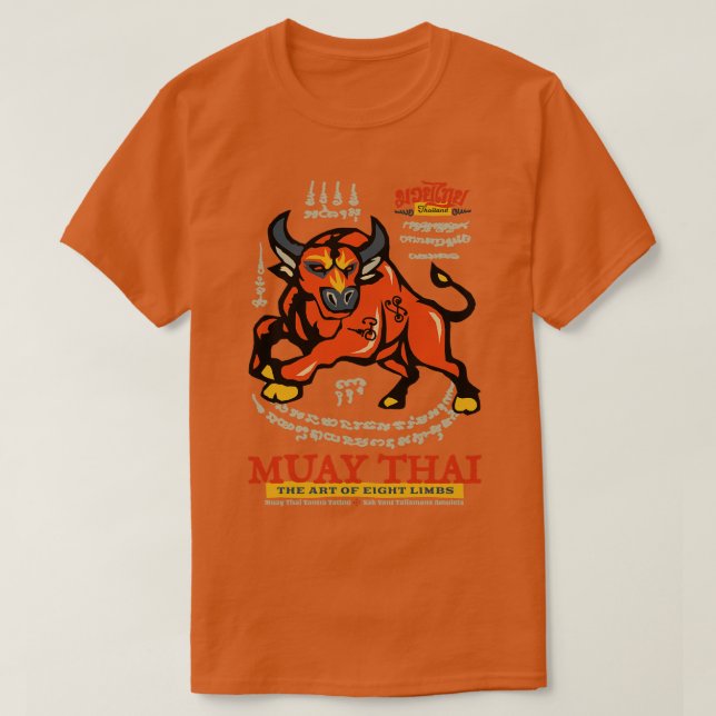 Muay Thai Sak Yant Buffalo T-Shirt (Design Front)