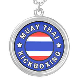 Muay Thai Silver Plated Necklace