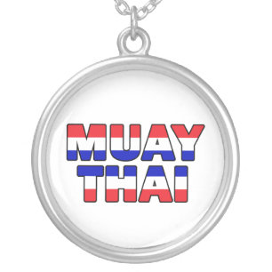 Muay Thai Silver Plated Necklace