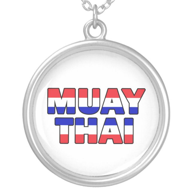 Muay Thai Silver Plated Necklace (Front)