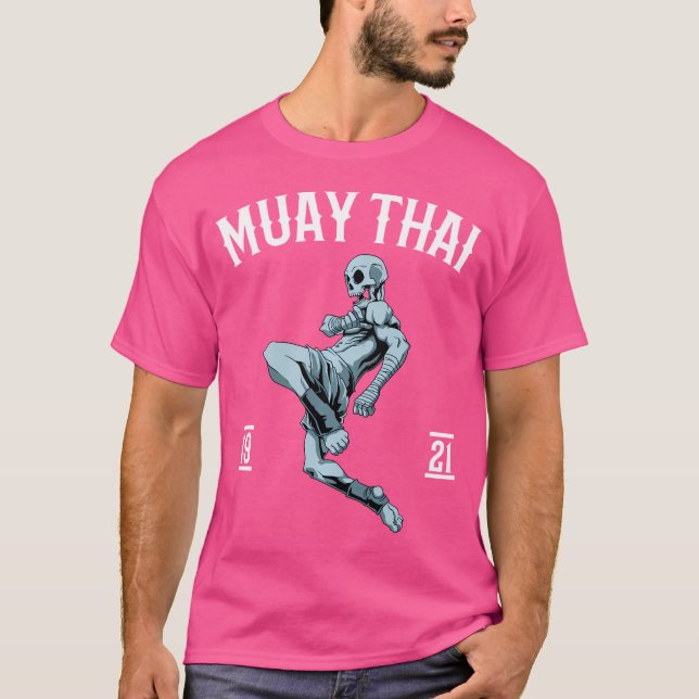 Muay Thai Skeleton Thai Boxing T-Shirt (Front)