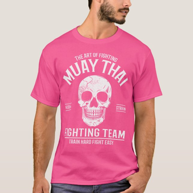 Muay Thai Skull Fighting Team T-Shirt (Front)