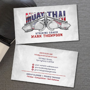 Muay Thai Striking Coach -  Business Card