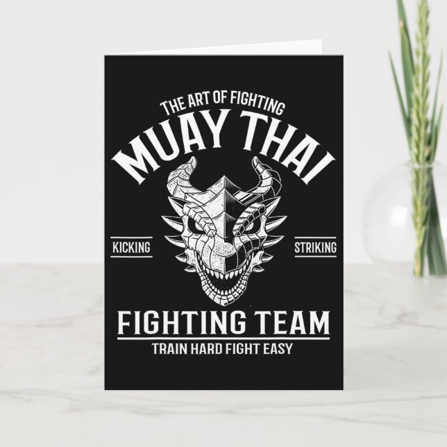 Muay Thai Thai Boxing Kickboxing  Card (Front)