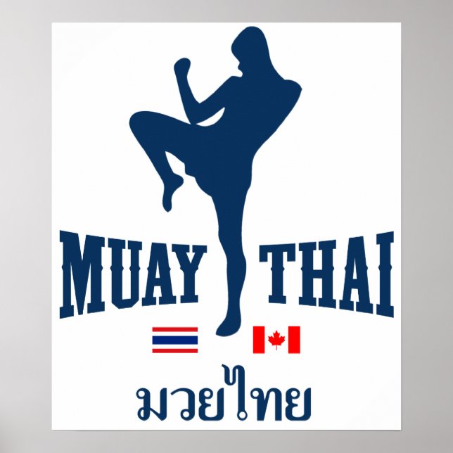 Muay Thai Thailand Canada Poster (Front)