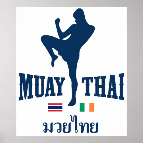 Muay Thai Thailand Ireland Poster