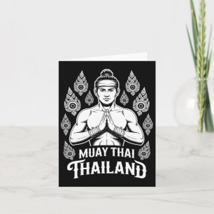 Muay Thai Thailand Vintage Tiger Fighter Training Card