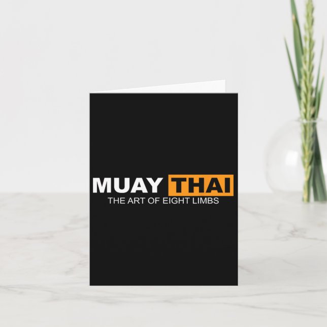 Muay Thai The Art Of Eight Limbs Kickboxing And Mm Card (Front)