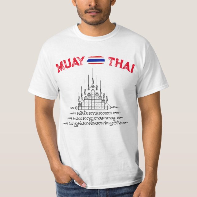 Muay Thai Themed, Thai Fighting Value T-Shirt (Front)
