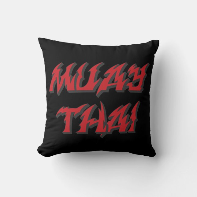 Muay Thai Throw Pillow (Front)