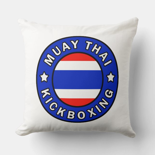 Muay Thai Throw Pillow (Front)