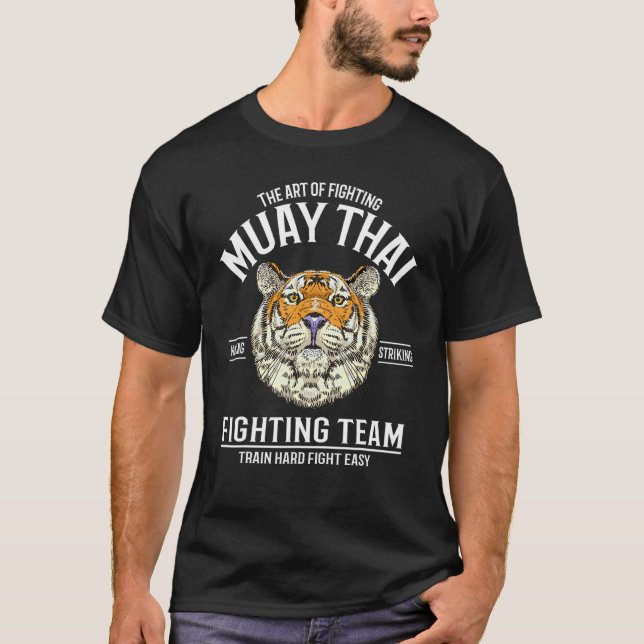 Muay Thai Tiger Fighting Team T-Shirt (Front)