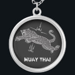 MUAY THAI TIGER necklace<br><div class="desc">MUAY THAI TIGER necklace, with an original thai mantra design. Dedicated to real muay thai addicts!</div>