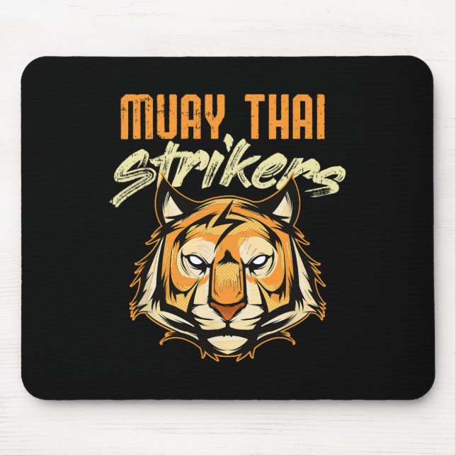 Muay Thai Tiger Thai Boxing Thailand Kickboxing  Mouse Pad (Front)