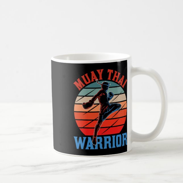 Muay Thai Warrior Martial Arts Hobby Boxing Fighte Coffee Mug (Right)