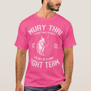 Muay Thai Wolf Fight Team Nak Muay Kickboxing T-Shirt