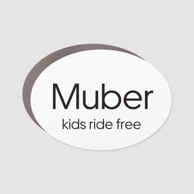 Muber Car magnet (Front)