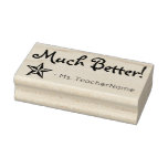 [ Thumbnail: "Much Better!" + Custom Instructor Name Rubber Stamp ]