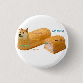 Much Cake DogeButton Pinback Button