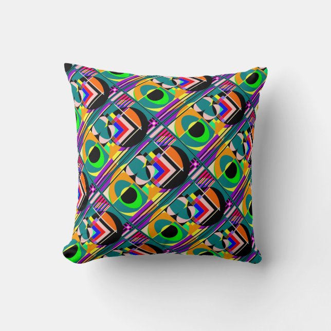 Much Color Fancy Pillows. Throw Pillow (Front)
