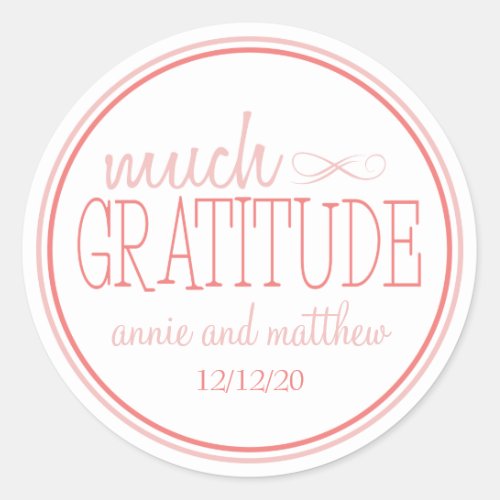 Much Gratitude Labels Blush  Terra Cotta