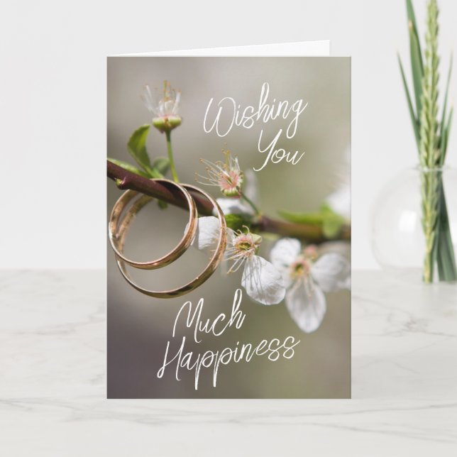 Much Happiness Wedding  Greeting Card (Front)