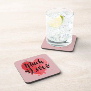 Much Love, Big Heart Beverage Coaster