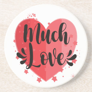 Much Love, Big Heart Coaster