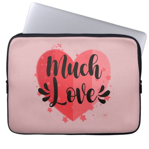 Much Love Big Heart Laptop Sleeve