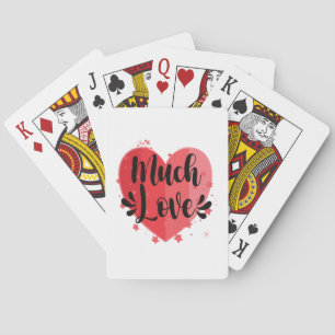 Much Love, Big Heart Poker Cards