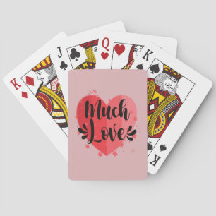 Much Love, Big Heart Poker Cards