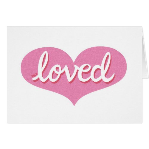 MUCH LOVED _ Adored _ Pink love heart