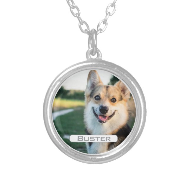 Much Loved Pet Memory Silver Plated Necklace (Front)