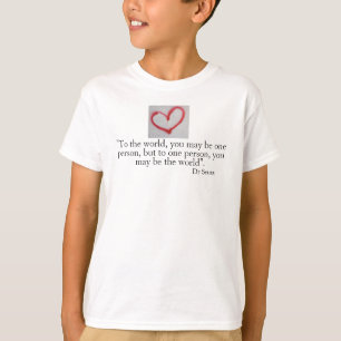MUCH LOVED - Red graffiti heart & love quote T-Shirt