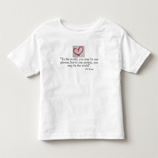 MUCH LOVED - Red graffiti heart & love quote Toddler T-shirt (Front)