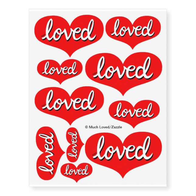 Much Loved - Temporary tattoos (Front)