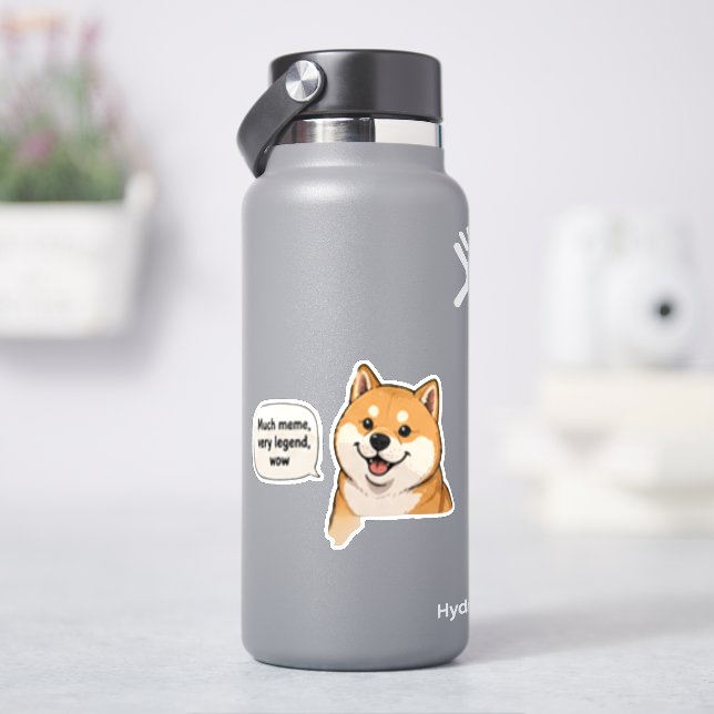 Much Meme  Sticker (HydroFlask)