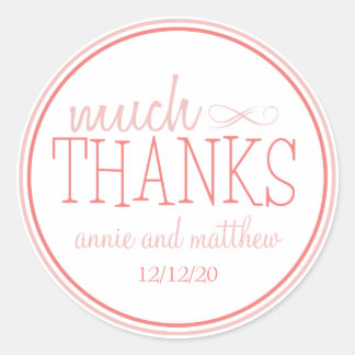 Much Thanks Labels (Blush / Terra Cotta)