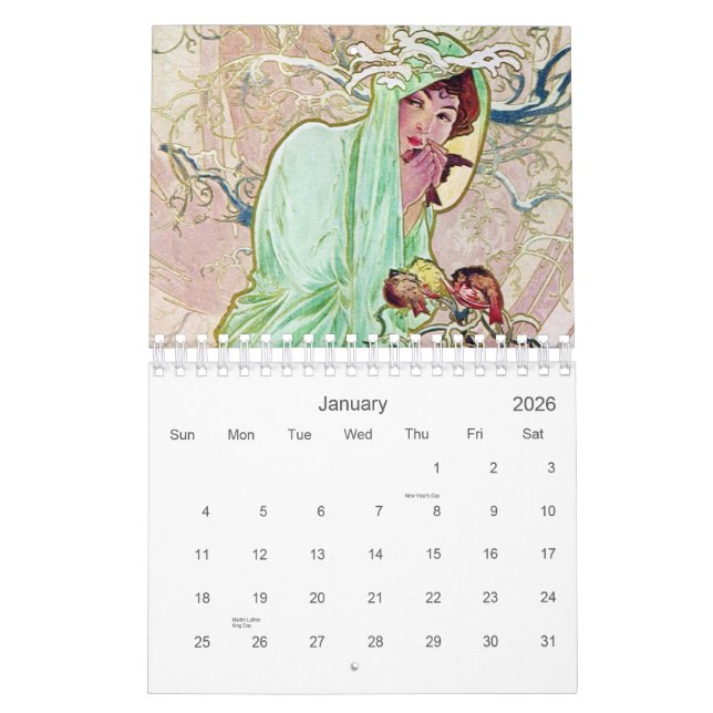 Mucha 2012 calendar (Jan 2026)