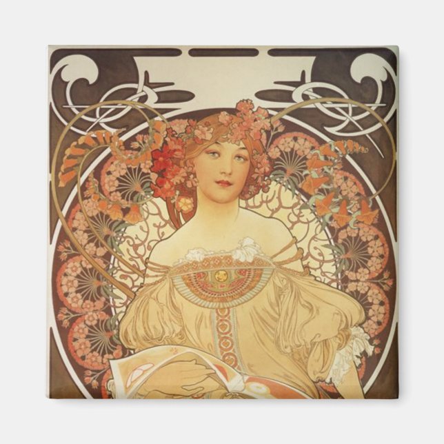Mucha-2-1890 Magnet (Front)