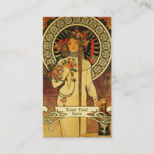 Mucha Art Nouveau - Art Deco Business Cards