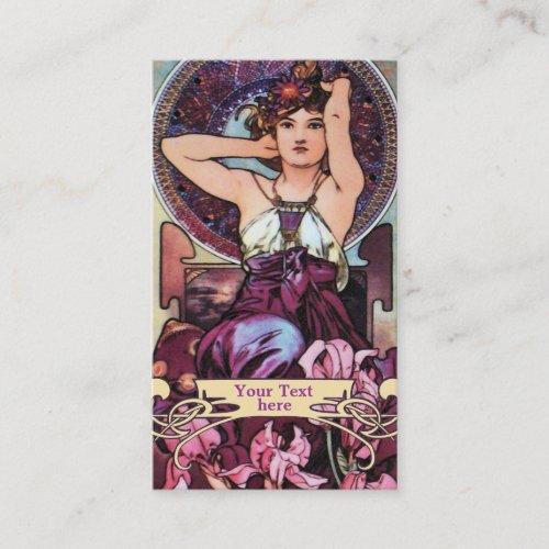 Mucha Art Nouveau - Art Deco Business Cards