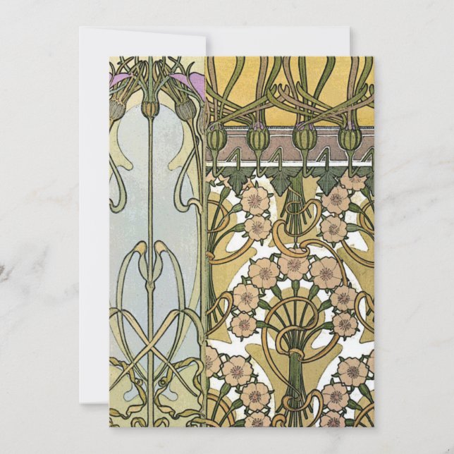 Mucha - Art Nouveau Decoratifs 1901 Invitation (Front)