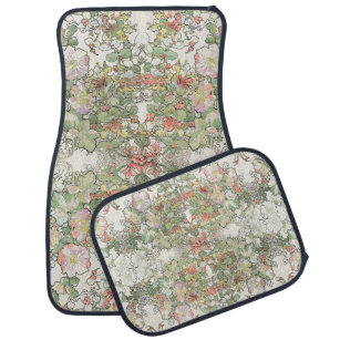 Hollyhocks Car Floor Mats Zazzle