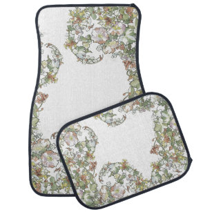 Hollyhocks Car Floor Mats Zazzle