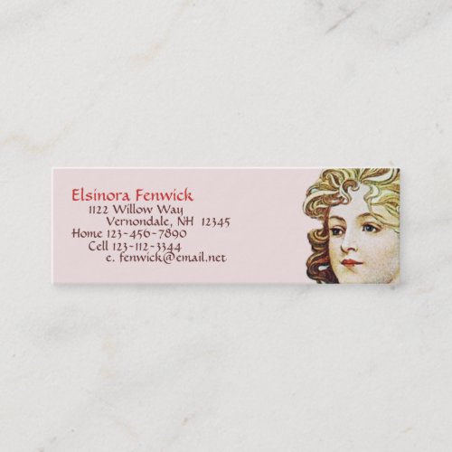 Mucha Art Nouveau Morning Awakening  Bookmark Card Business Card Templates