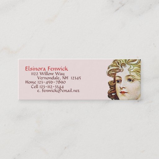 Customizable Mucha Art Nouveau Morning Awakening  Bookmark Card Business Card Templates