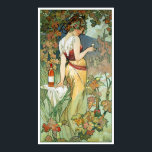 Mucha Art Nouveau Poster: Cognac Poster<br><div class="desc">This is a reproduction of the Art Nouveau advertising art poster "Cognac Bisquit" (detail) by artist and illustrator Alphonse Mucha (Alfons Mucha) , created in 1899. ~This image has been professionally restored by us.</div>