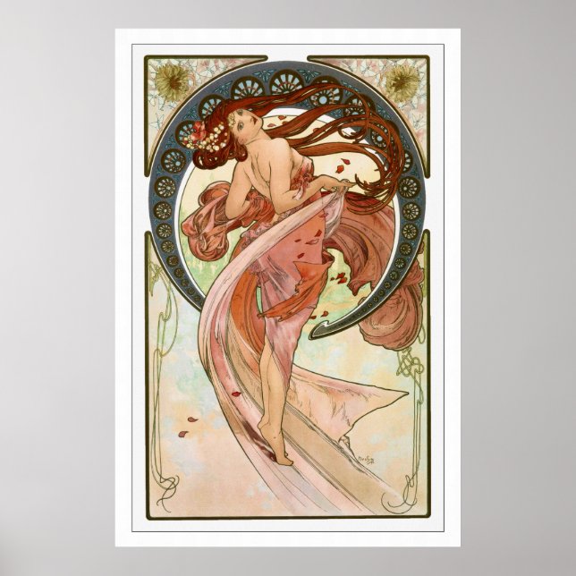 Mucha Art Nouveau Poster - Dance (Front)
